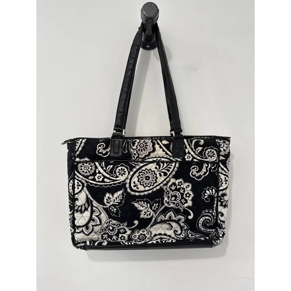 Vera Bradley Zippered Tote in Midnight Paisley